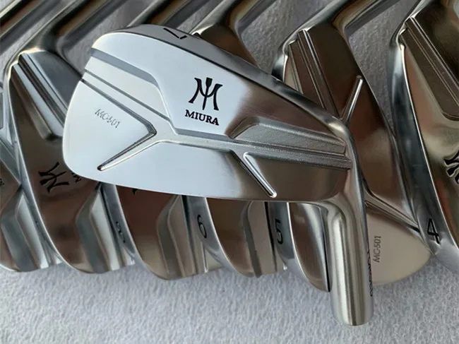 comprar Novos Clubes De Golfe Prata Miura M MC-501 Ferros Miura MC-501 Golfe Forjado Ferro Conjunto 4-9p R/s Eixo Flexível Com Cobertura De Cabeça