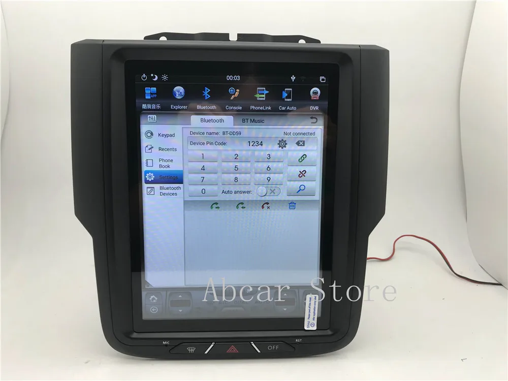 10,4 ''Tesla стиль Android 8,1 автомобильный dvd-плеер gps навигация для Dodge ram 1500- стерео CARPLAY HDMI радио авто ips PX6