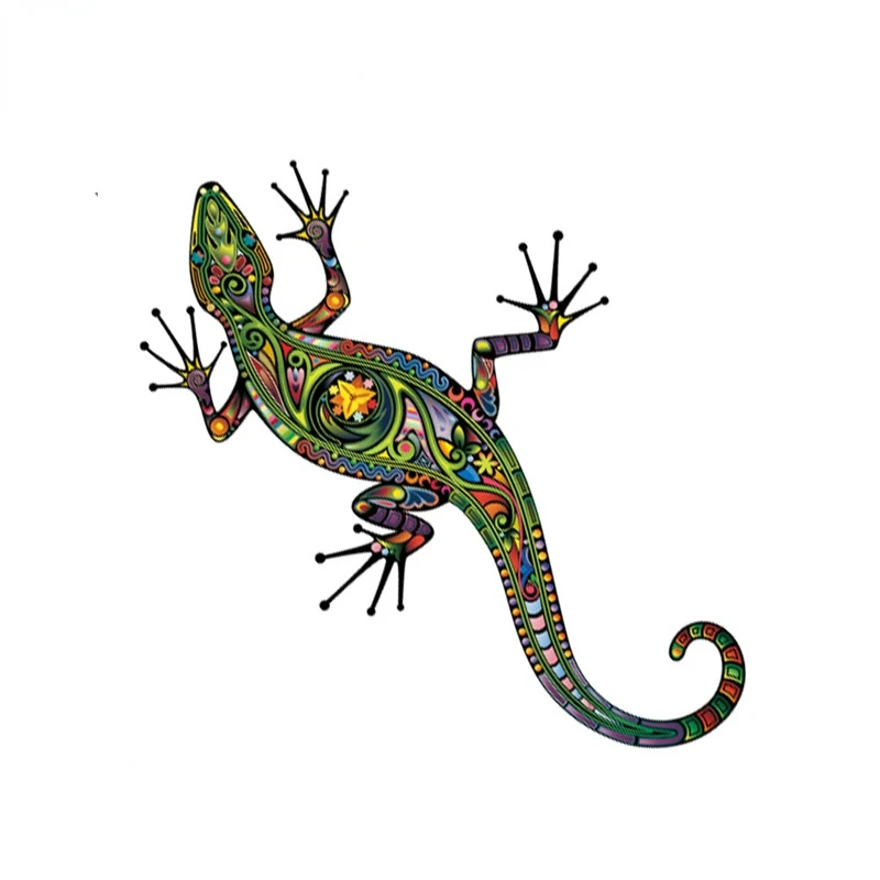 

Cretive Car Sticker Fashion Tattoo Gecko Vinyl Decal for Auto Motorcycles Laptop Decoration Cover Scratches,14cm*14cm