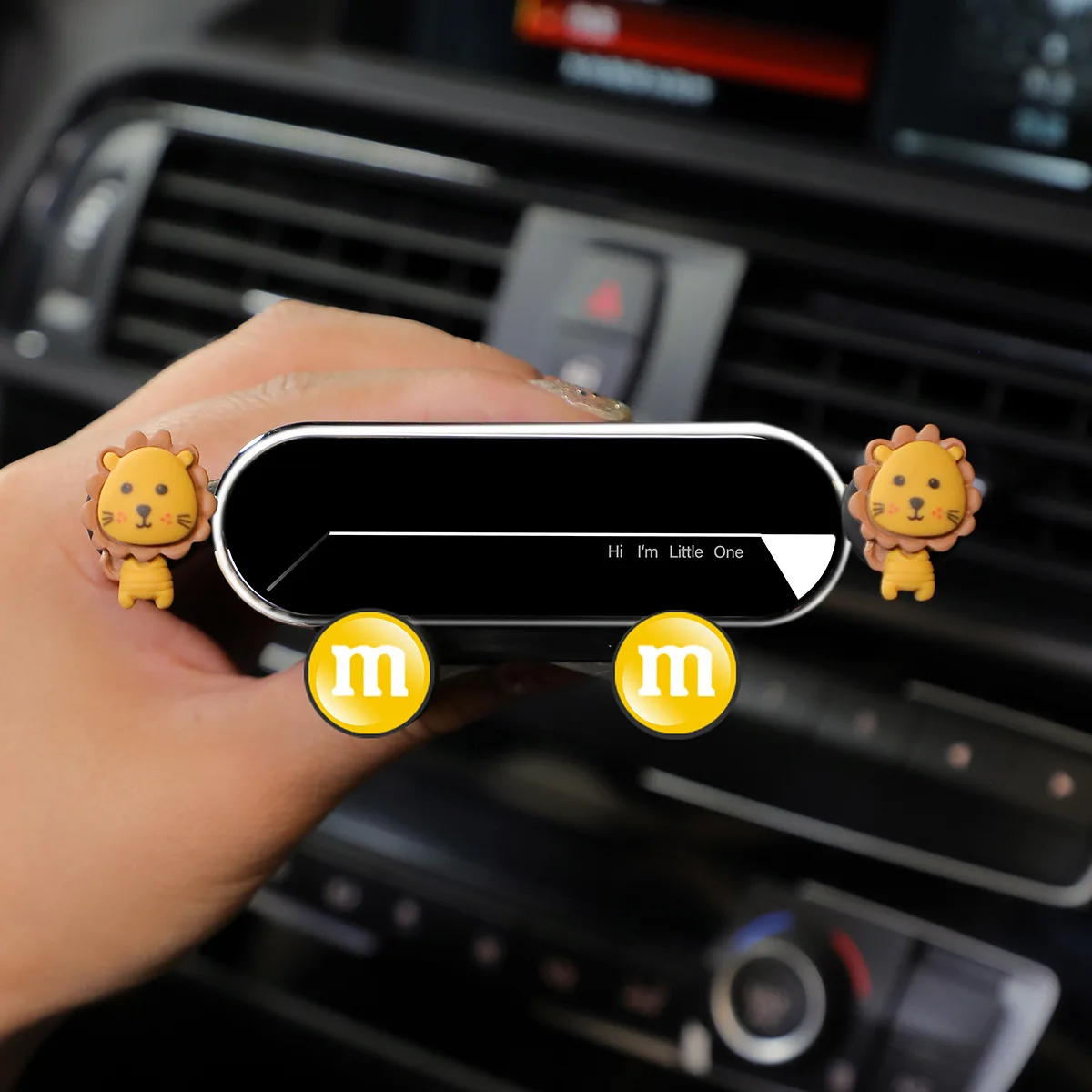 

Kawaii Cartoon Car Phone Holder Mounts Bracket GPS Stand Air Outlet Upscale Navigation Bracket Auto Accessories Supplies