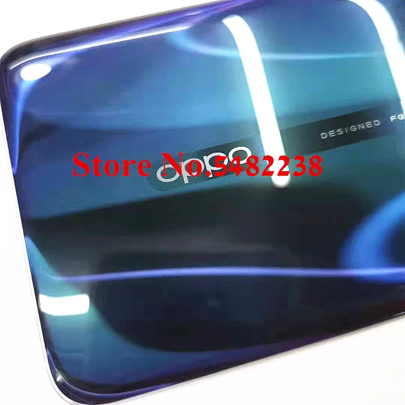 100% оригинальная Стеклянная Крышка батарейного отсека для OPPO Reno 2 задняя крышка