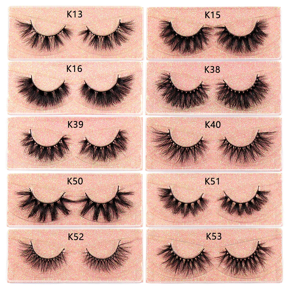 

FOXESJI Eyelashes Makeup Mink Lashes Thick Crisscross Fluffy Full Eye Lashes 3D Mink Eyelashes Soft Eyelash False Eyelashes K15