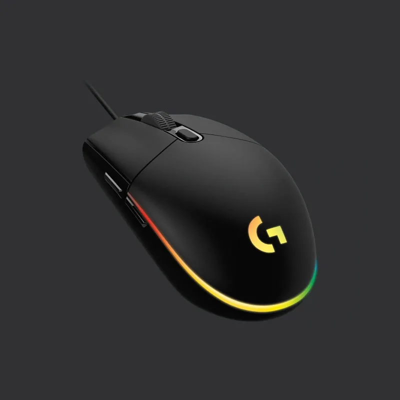 Оптическая игровая мышь Logitech G102 синхронизация света 8000 DPI светодиодный LED 6 кнопок