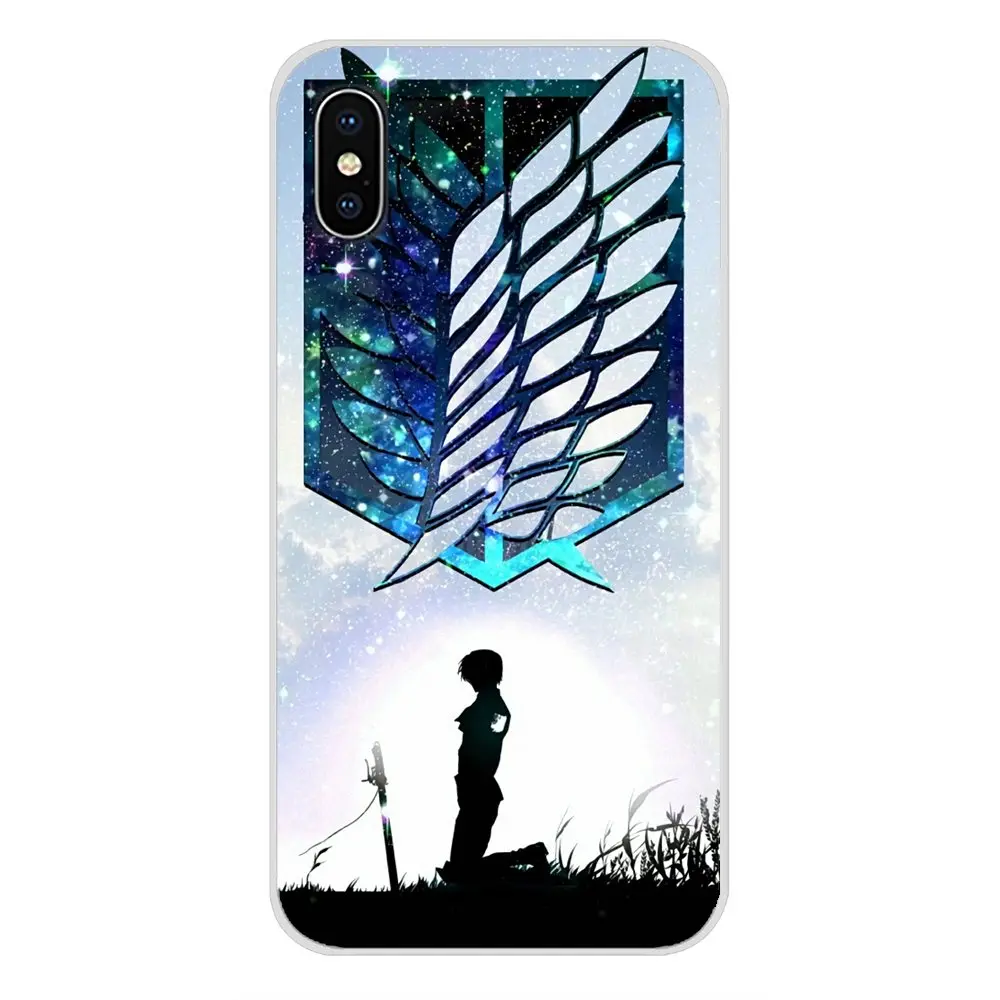 Модные чехлы для Sony Xperia Z Z1 Z2 Z3 Z5 compact M2 M4 M5 C4 E3 T3 XA Huawei Mate 7 8 Y3II аниме атака на Титанов