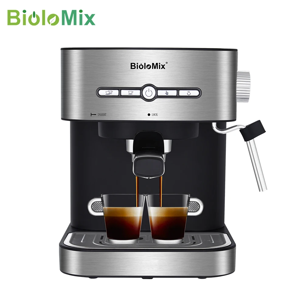 Кофе-машина BioloMix полуавтоматическая 20 бар 1050 Вт капучино | Бытовая техника