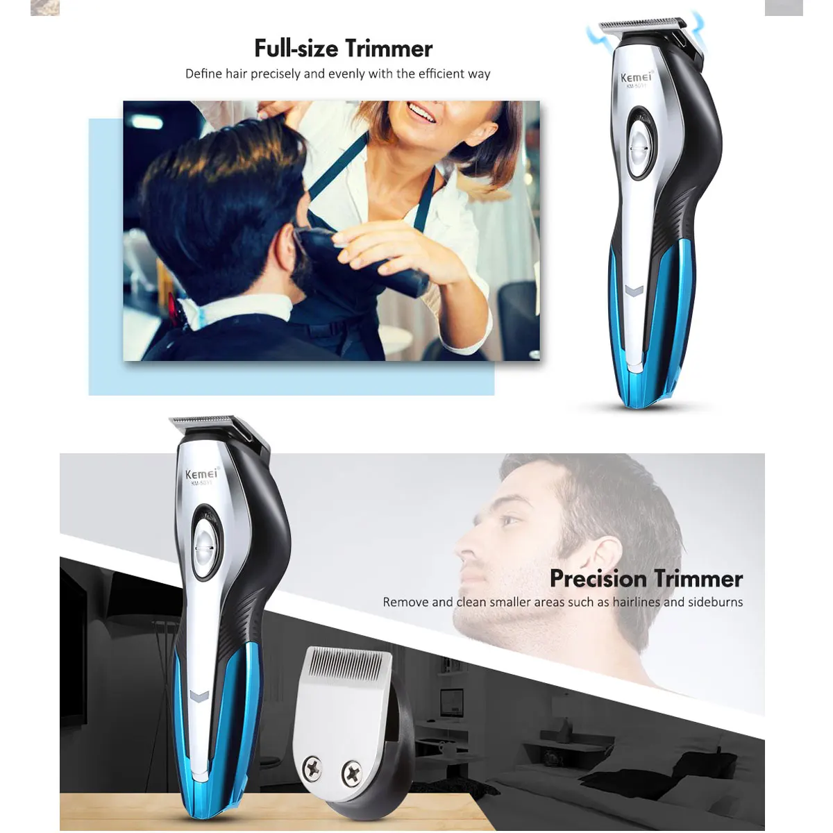 

Men Hair Clipper Electric Hair Cutting Machine Professional Barber Trimmer Grooming Nose Beard Trimmer Rechargeable Hair Cutter