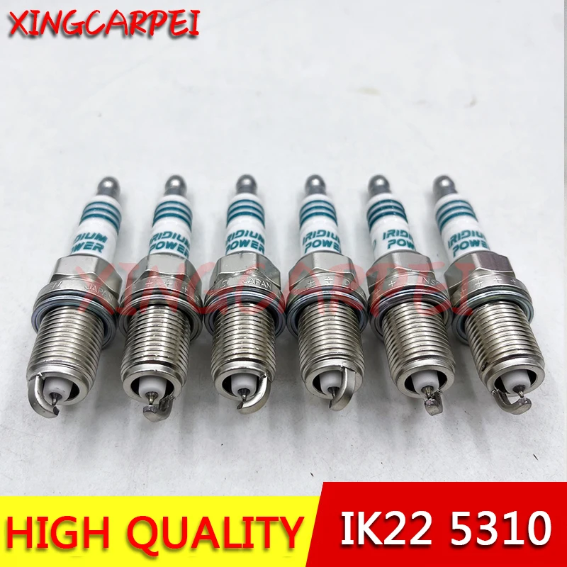 4 / 6 шт. IK22 5310 иридиевая Свеча зажигания подходит для BMW Audi Chevy Nissan Volkswagen Volvo Mitsubishi