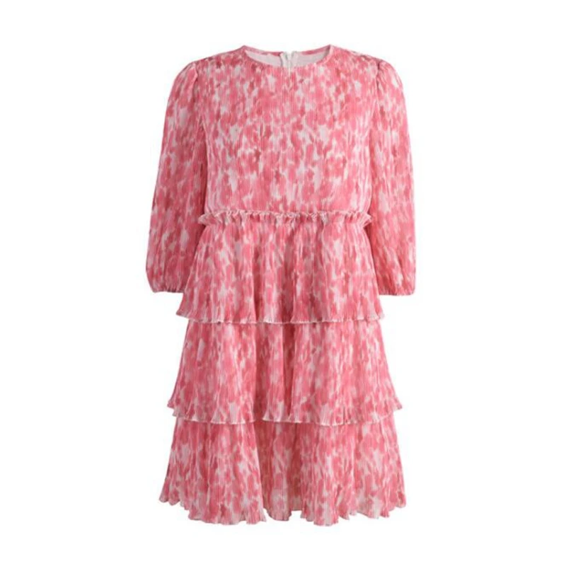 

2021 Summer Woman Chiffon Printed Dresses
