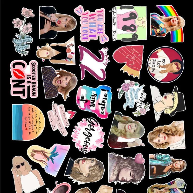 

50 pcs Mold mildew Graffiti Waterproof Skateboard Travel Suitcase Phone Laptop Luggage Stickers Cute Kids Girl Toys