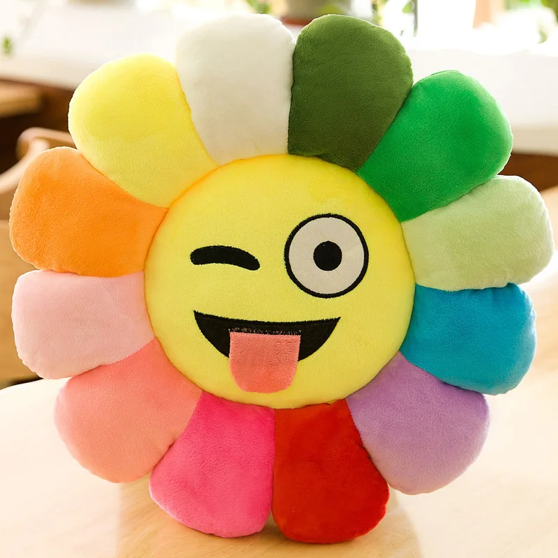 

The Same Colorful Cushion Sunflower Petals Plush Toys