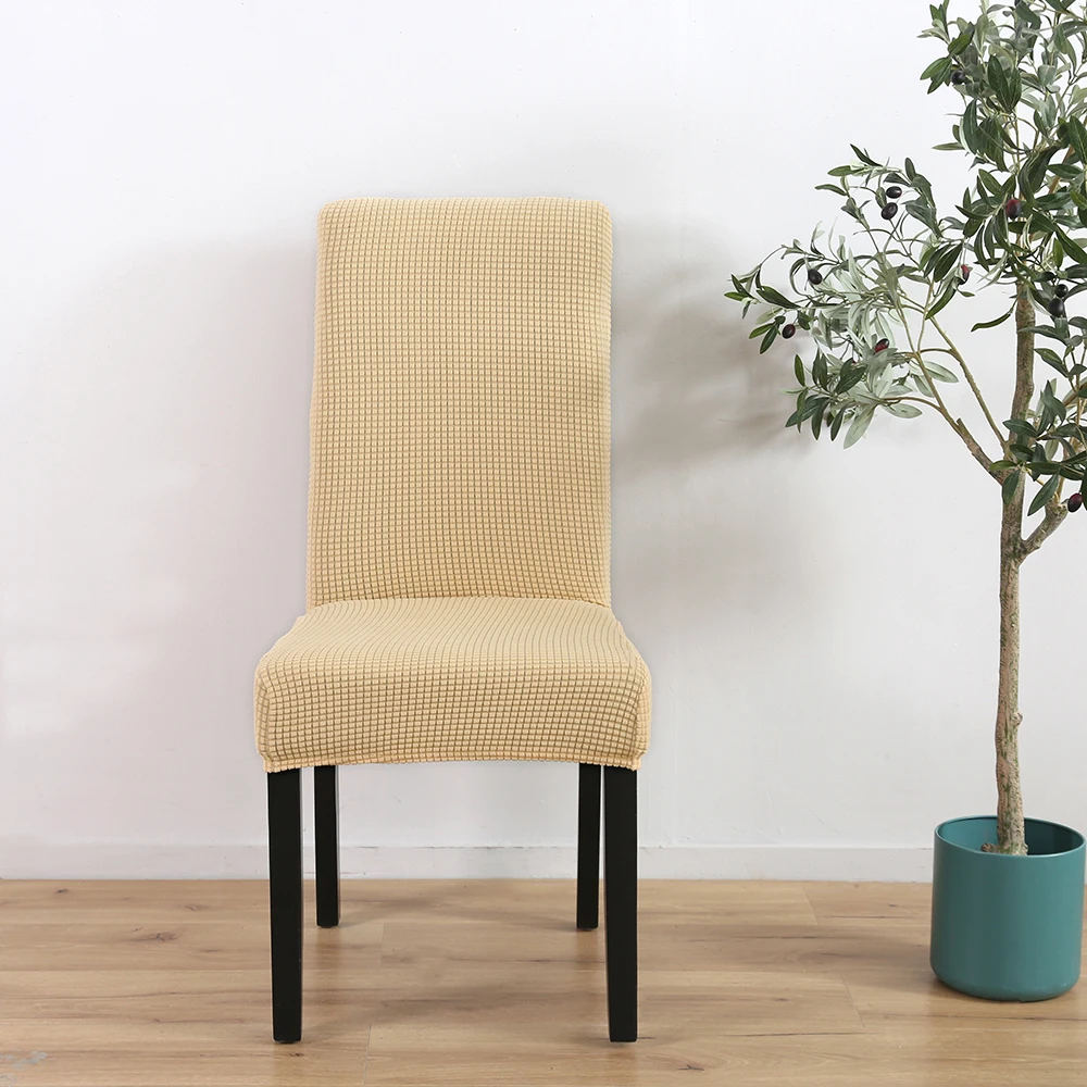 

Large Solid Spandex Stretch Wedding Banquet Pleuche Chair Cover Party Decor Dining Room Seat Cover D20