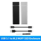 Корпус M.2 SATA с USB 3,1 на M.2 NGFF, чехол для SSD M2, Твердотельный накопитель, Внешний чехол, адаптер для 2230 2242 2260 M2 SATA SSD