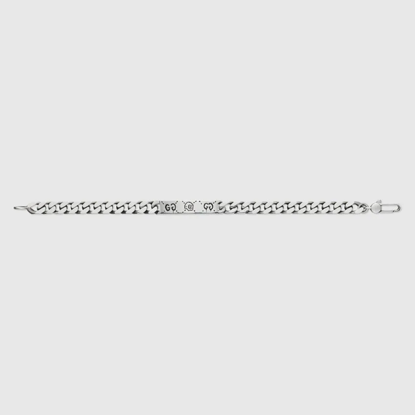 

Fashionable silver chain bracelet restoring ancient ways