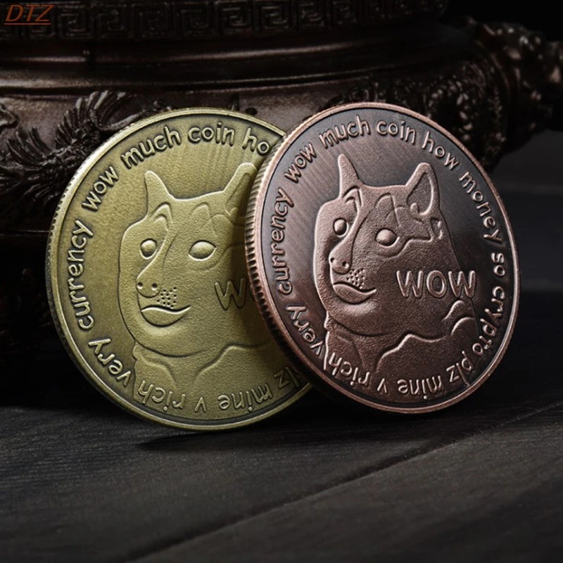 Памятная монета двух цветов с изображением милой собаки коллекция украшений для