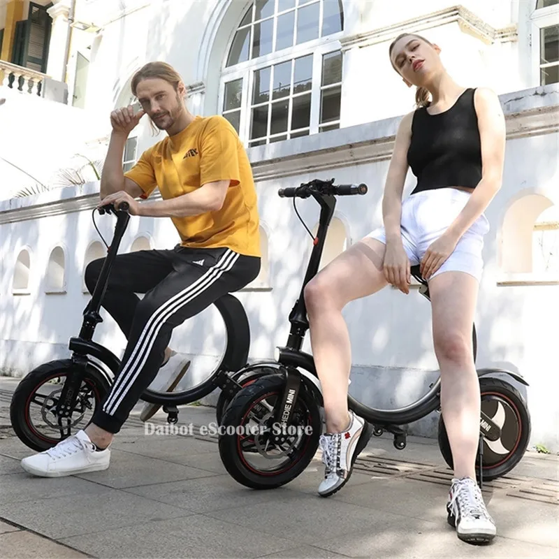 Новый 14 ''шины Портативный электрический скутер 36V 450W мотор складной велосипед