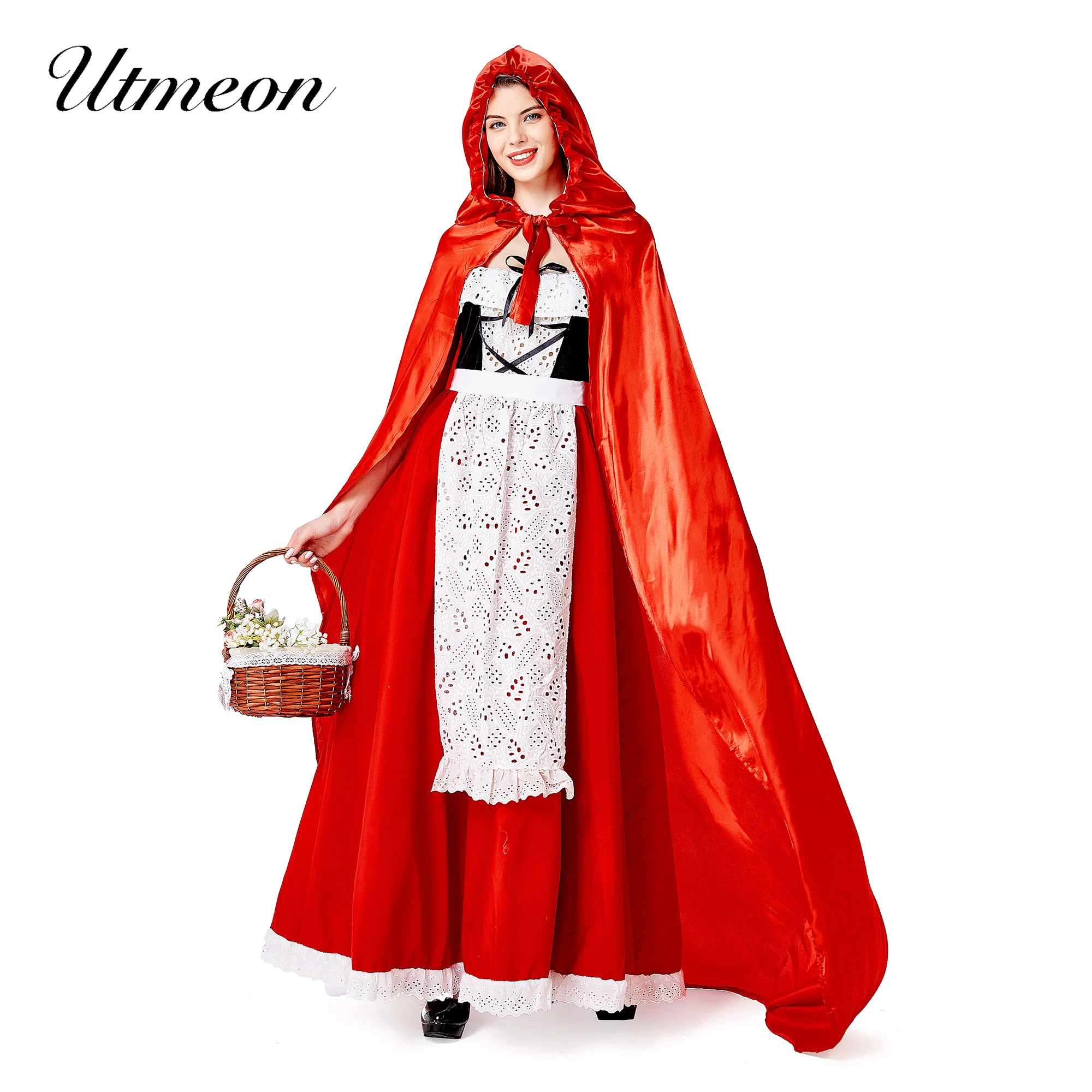 

Соблазнительные костюмы на Хэллоуин для женщин, аниме костюмы для косплея для женщин, взрослая маленькая красная шапочка, искусственное пл...