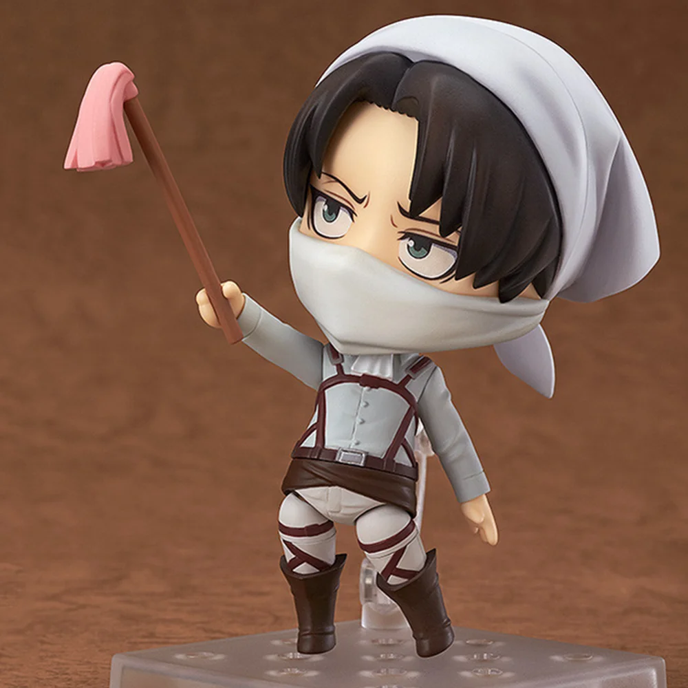 Attack on Titan Levi Ackerman 390 417 Eren Jaeger 375 Аниме Фигурка Nendoroid Ver. ПВХ милые игрушки для детей модель фигурки
