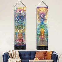cross border direct supply hanging painting seven chakras series decorative background bohemian tassel hanging painting living r