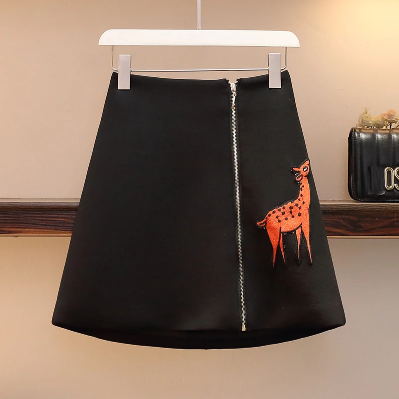 Женский спортивный костюм с вышивкой комплект из двух предметов: кофта оленем и