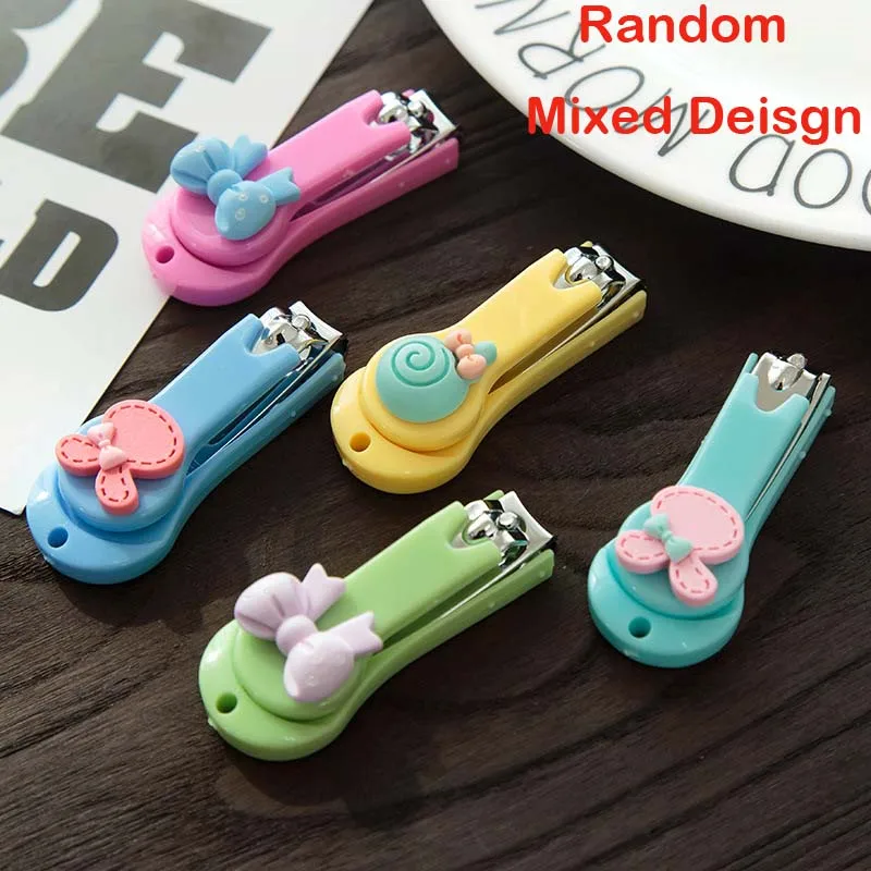 Random Mixed Color 12 шт. в упаковке, милые леденец на палочке с цветочным рисунком кролика кусачки для ногтей для девочек День рождения пользу для подарков для будущей матери для крещения ребенка подарки, сувениры - Цвет: Random Mixed Color