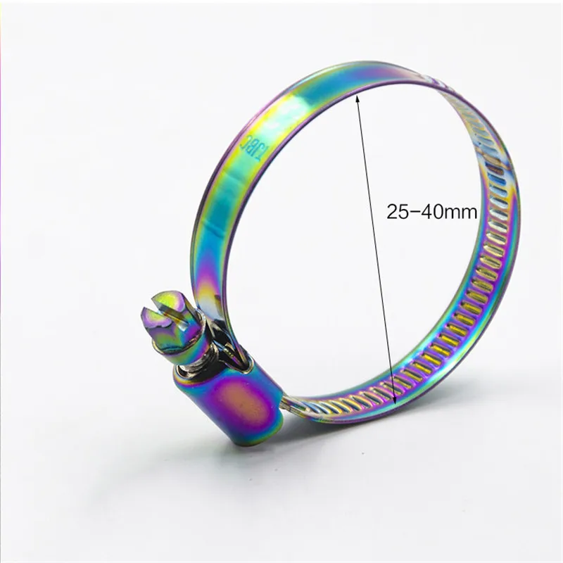 1 шт. дух зверя мотоциклетные хомуты воздушный фильтр зажимы метализированный