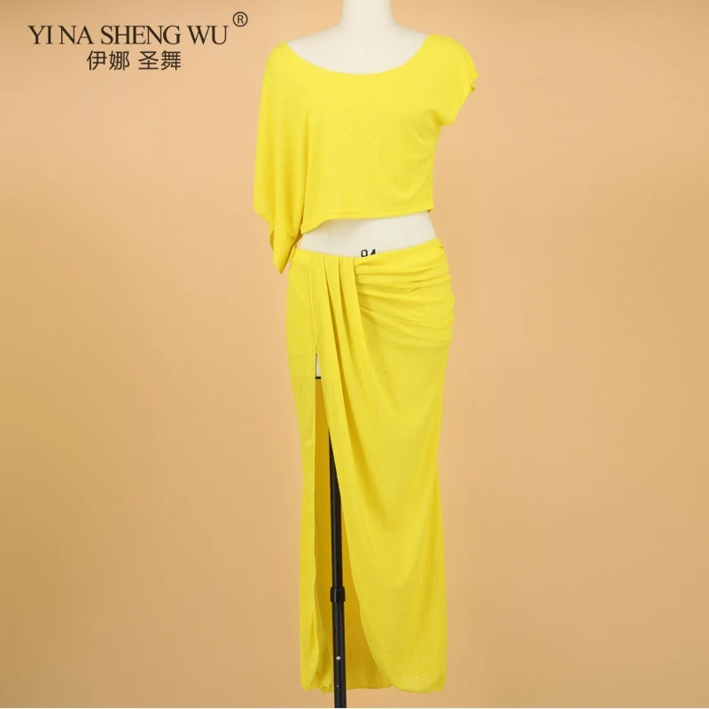 

Oriental Clothes Belly Dance Costume Suit Beginner Training Wear Dance Performance Costume Women's Bellydancing Tops &Skirts Set