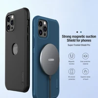 for iphone 12 pro max case magnetic adapt magsafe nillkin matte frosted shield anti knock back cover for iphone 12 pro max cases