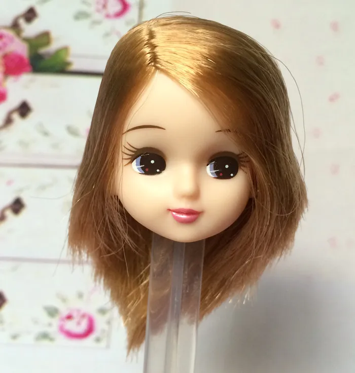 

Кукла кукла из длинных волос, Короткие Длинные изогнутые волосы, мягкие золотые, черные, желтые волосы, кукольные головки, аксессуары для ру...