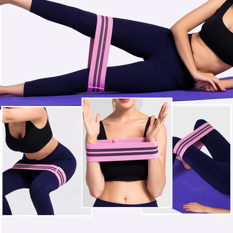 Fitness Rubber Band Elastic Yoga Resistance Bands Set Hip Circle Expander Gym Home Sport Leg Thigh Butt Squat Glute Equipment |