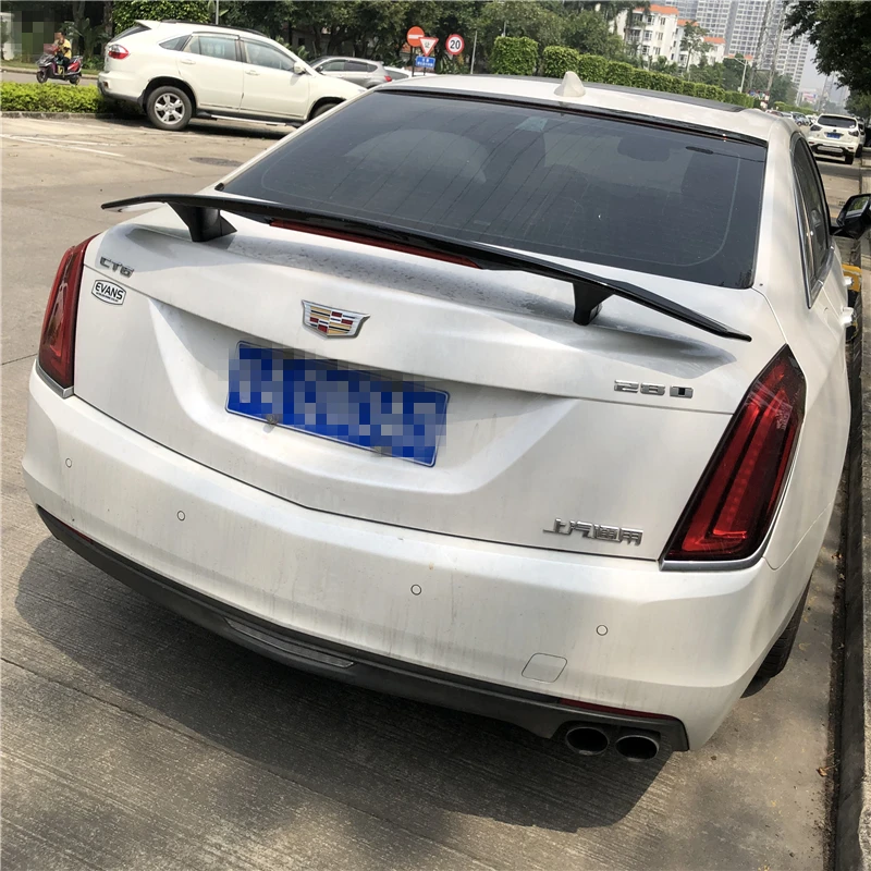 Для Cadillac CTS спойлер 2016-2018 TF ABS пластик Материал заднее крыло автомобиля Цвет