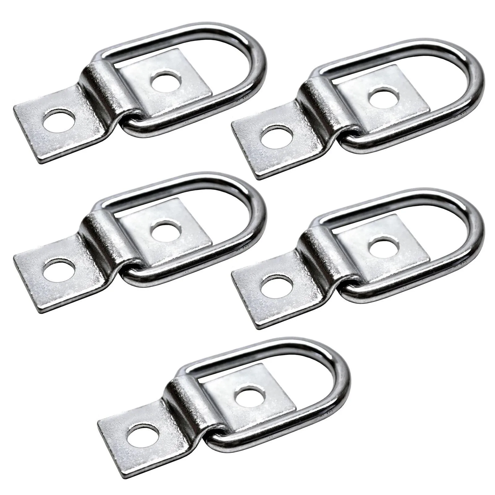 Load Anchor D-shaped Pull Ring Replacement Silver 5PCS Audew Down Ring