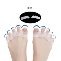 1 pair silicone finger toe protector toe separators stretchers straightener bunion protector pain relief foot care