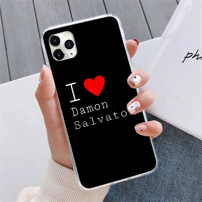 

The Vampire Diaries Stefan Damon Salvatore Phone Case For iphone 12 5 5s 5c se 6 6s 7 8 plus x xs xr 11 pro max mini
