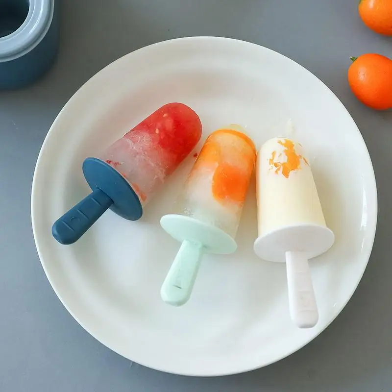 

DIY Homemade Thickened Ice Cream Mold Ice Cream Tools Transparent Cover Four-cell Popsicle Mold Box Kitchen Tools