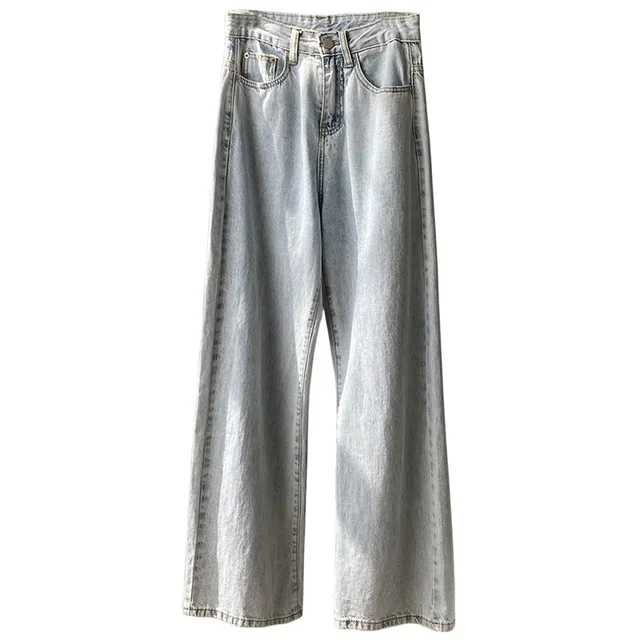 CMAZ Streetwear High Waist Women's Fashion Jeans Wide Leg Vintage Loose Pants Trousers Fashion Female Denim 30083# 8