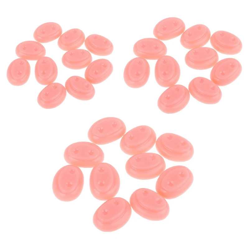 

T5EC Fine Material Doll Pig Nose Button Useful Accessories Intended for Toy Making and Assembly for School Handmade Lessons
