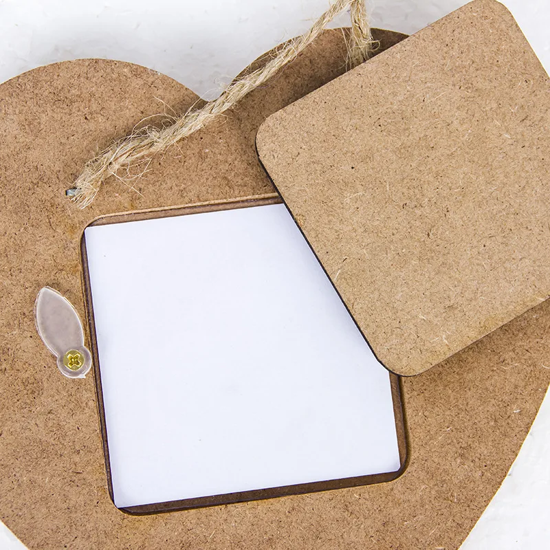 DIY Рождество деревянная фоторамка держатель для картины кулон рождественской