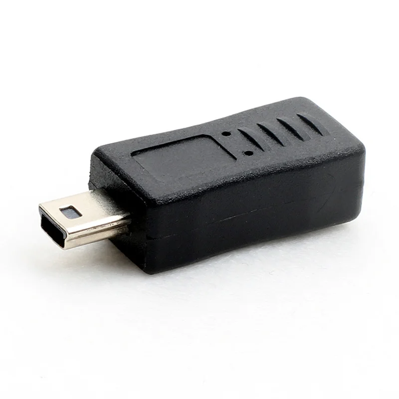 

Black Micro USB Female to Mini USB Male Adapter Charger Converter Adaptor