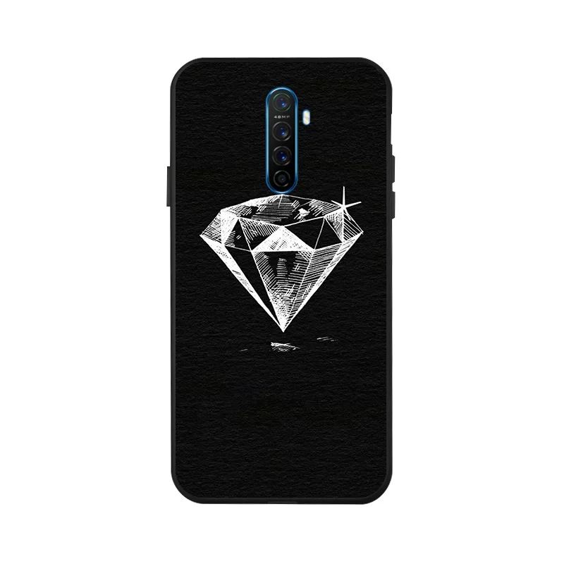 

Case For Realme XT X2 5 Pro C2 Case 3D DIY Black Painted Cartoon Phone Cover For OPPO Reno A9 A5 2020 Covers Bumper Funda Capa