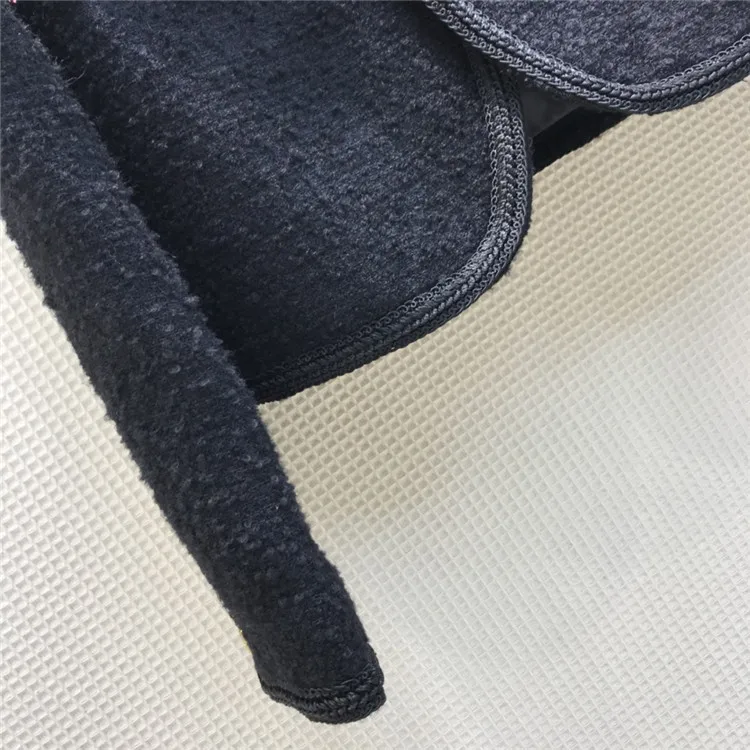 

Wool High-end Brand Women 2021 Early Spring New Luxury Double-pocket Coat Single Breasted O-Neck Long Sleeve Short Jacket