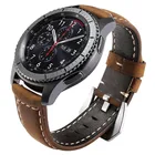 Ремешок кожаный для Samsung Galaxy Watch 3 41 мм 45 мм, браслет для Samasung Gear S3 Frontier