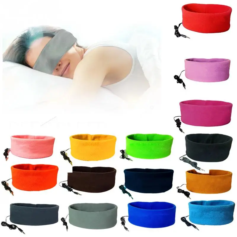 Спящая маска для глаз стерео Проводная гарнитура наушники прослушивания музыки