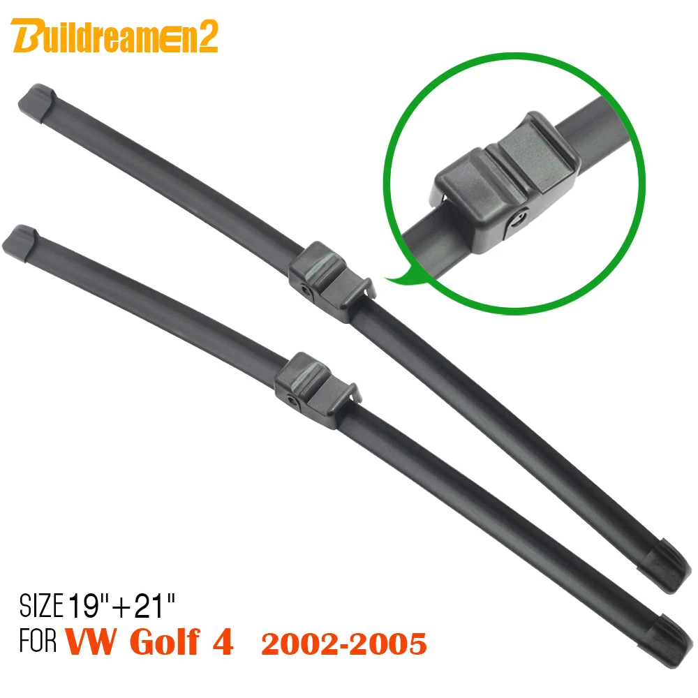 Buildreamen2 2 шт. Авто Мягкие резиновые щетки стеклоочистителя для VW Golf 4 2002 2005 лобовое