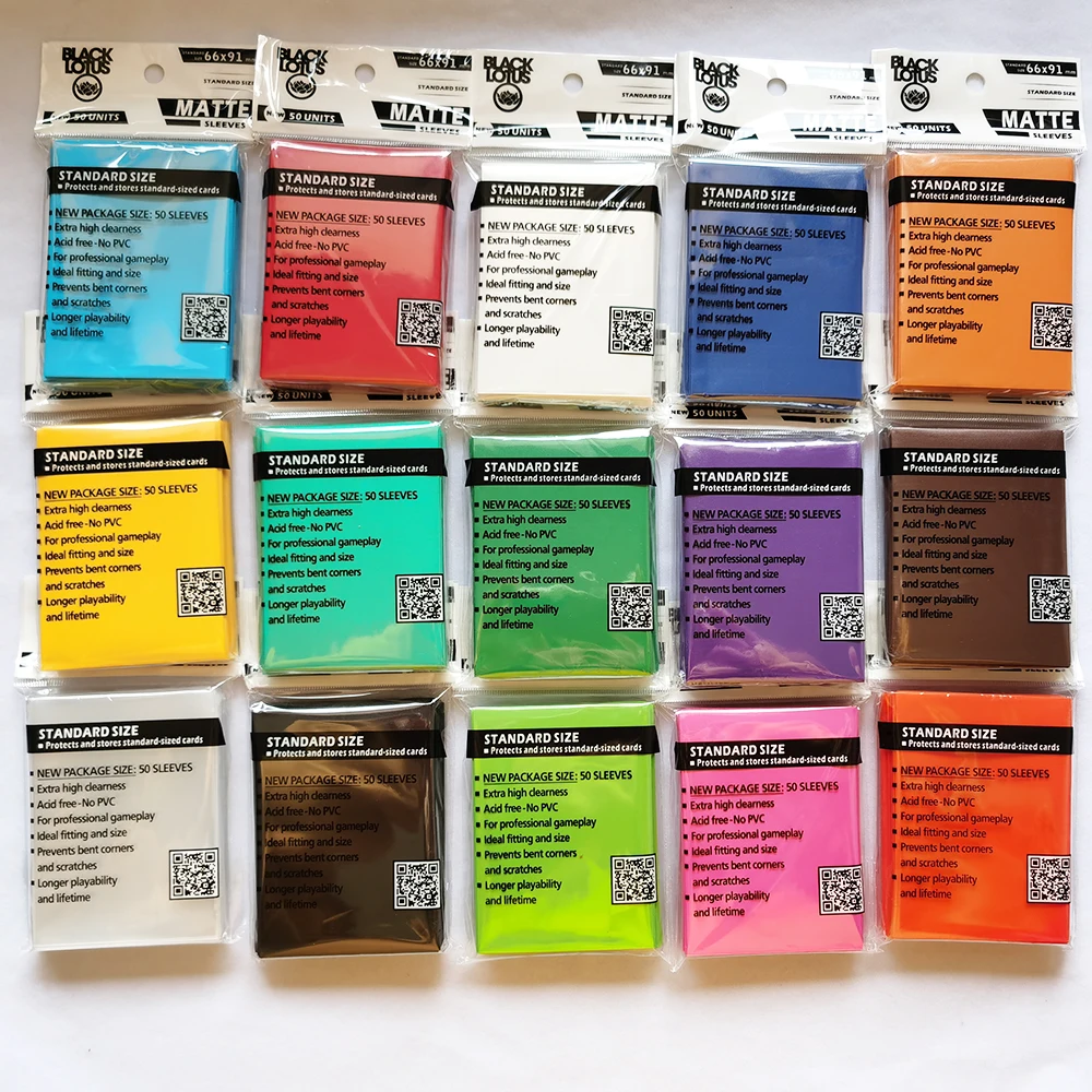 100 шт./лот защитный чехол для карт с цветной матовой отделкой MGT Защитные чехлы 66x91