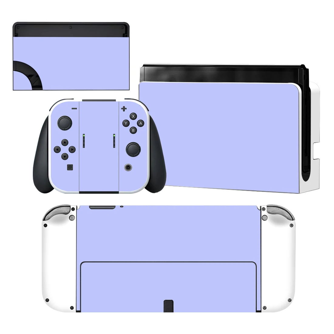 

Pure Purple Color Nintendoswitch Skin Cover Sticker Decal for Nintendo Switch OLED Console Joy-con Controller Dock Vinyl