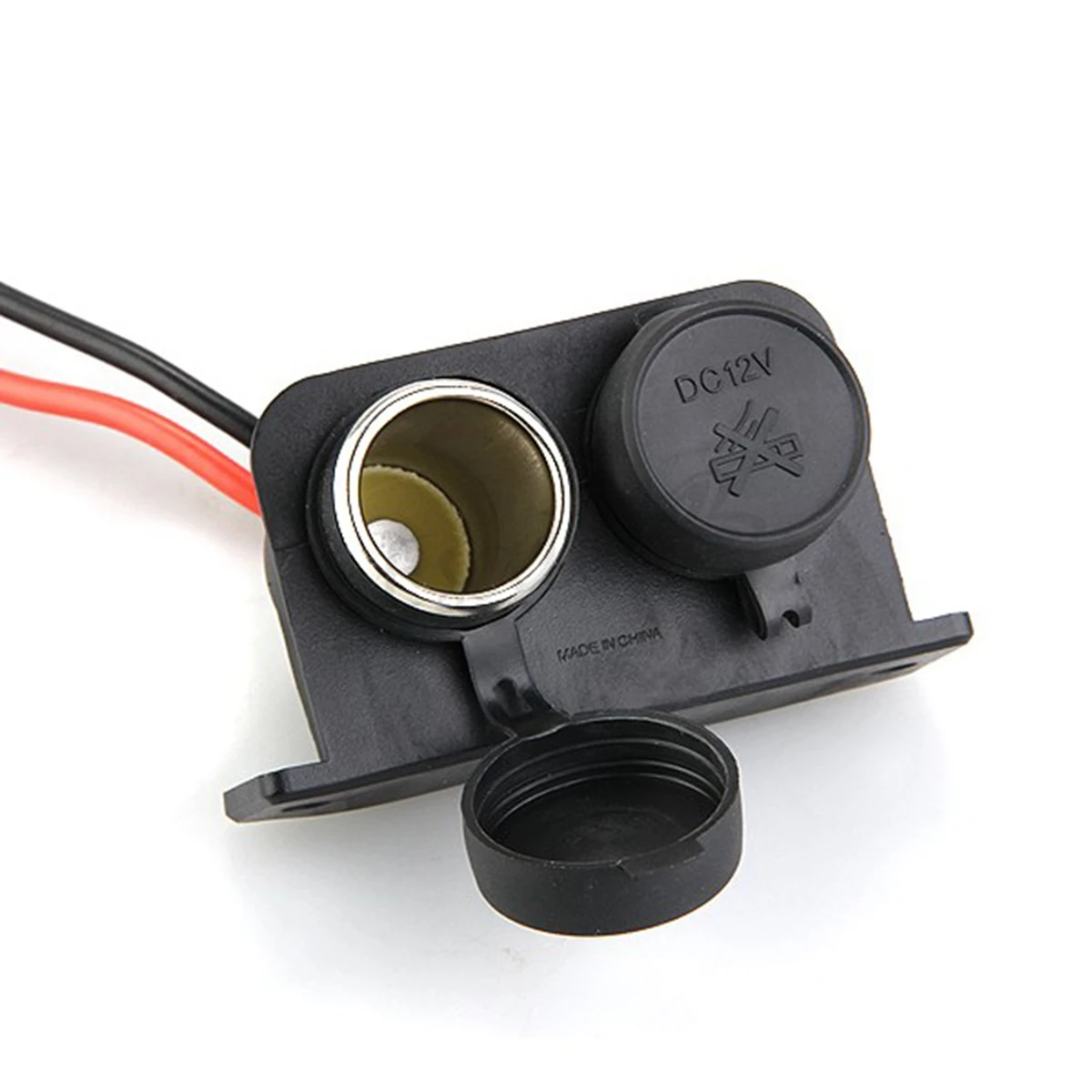 Car Cigarette Lighter Dispenser Socket 12V 10A Cable Panel Truck Mount Vehicle Accessories | Автомобили и мотоциклы