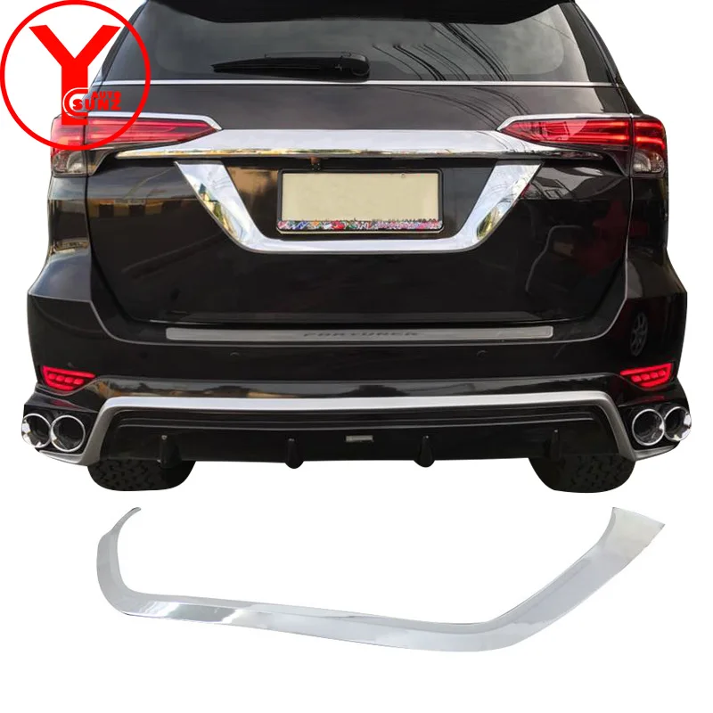 Хромированная рамка лицензии ABS для Toyota FORTUNER AN160 HILUX SW4 2015 2016 2017 2018 2019 автостайлинг