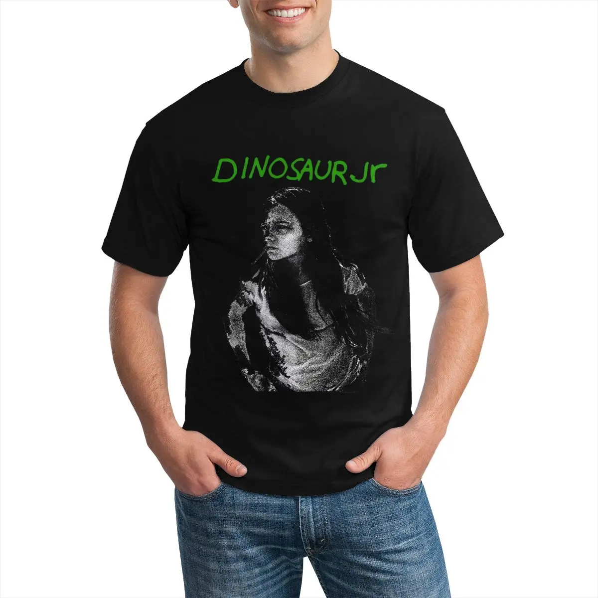 Футболка Мужская/женская оверсайз с принтом динозавра-младшего зеленого разума -