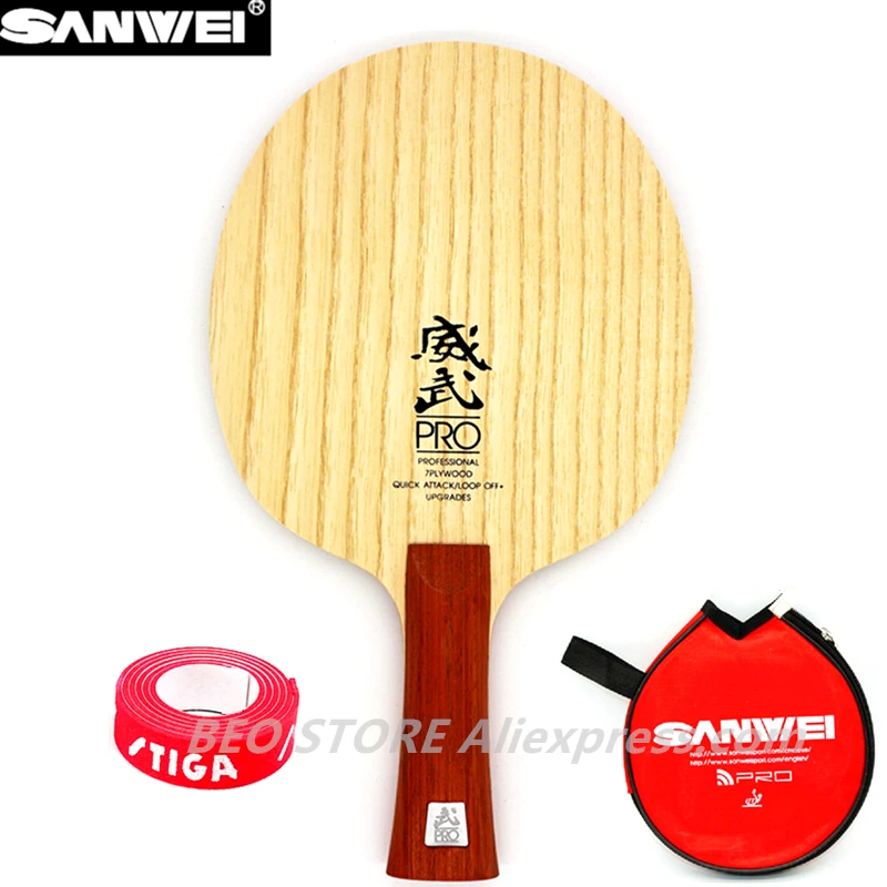Ракетка для настольного тенниса SANWEI V5 PRO, профессиональная ракетка для быстрой атаки, пинг-понга, ракетка из 7 фанеры