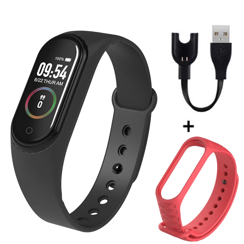 F M4 браслет Smartband Спортивный Браслет Smartwatch монитор сердечного ритма фитнес трекер активности кровяное давление Bluetooth - Цвет: F